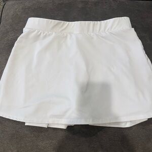 White Athletic Skort